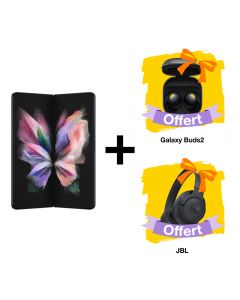 Samsung Galaxy Z Fold3 Noir + Galaxy Buds Gratuit + Casque JBL LIVE500 BT
