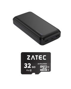 ZATEC Power Bank 24600 mAh + ZATEC Carte mémoire 32Go
