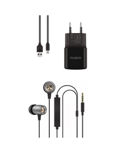ORAIMO Chargeur secteur avec cable USB + INFINIX Ecouteur hg XE06