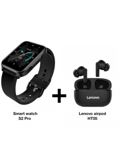Lenovo Smart Watch S2 + Écouteurs Bluetooth sans fil HT05