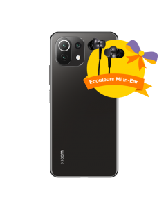 Xiaomi Mi 11 LITE Noir + Ecouteurs Mi In-Ear Gratuit